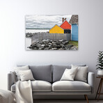 Coastal Geometry by Chuck Burdick (16"H x 24"W x 1.5"D)