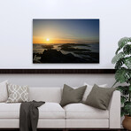 Coastal Waters At Sunset by Chuck Burdick (16"H x 24"W x 1.5"D)