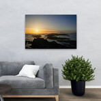 Coastal Waters At Sunset by Chuck Burdick (16"H x 24"W x 1.5"D)