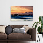 A Long Beach Sunset by Chuck Burdick (16"H x 24"W x 1.5"D)