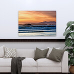 A Long Beach Sunset by Chuck Burdick (16"H x 24"W x 1.5"D)