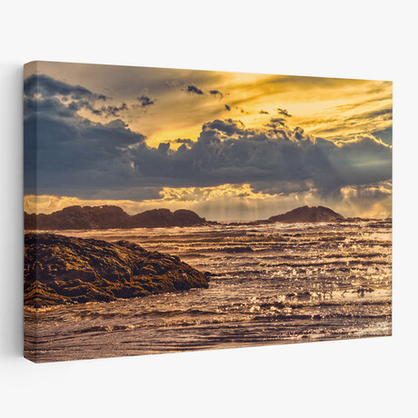 Golden Sunset by Chuck Burdick (16"H x 24"W x 1.5"D)