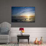 Golden Sunset by Chuck Burdick II (16"H x 24"W x 1.5"D)