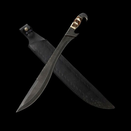 Damascus Stag Machete // 0159