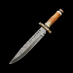 Damascus Bowie Knife // 0162
