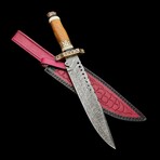 Damascus Bowie Knife // 0162