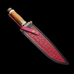 Damascus Bowie Knife // 0162