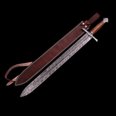 Damascus Celtic Sword // 0153