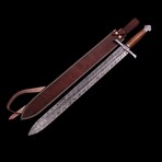 Damascus Celtic Sword // 0153