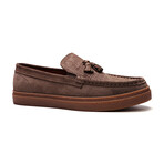 Baez Suede Tassel Sneaker // Saloon Brown (US: 10)
