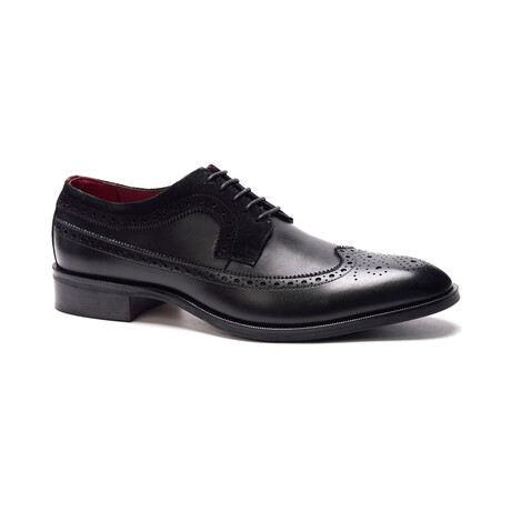 Felix Leather Wingtip Shoe // Black (US: 7)