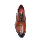 Arlo Leather Cap-Toe Oxford // Brown Burnished (US: 8.5)