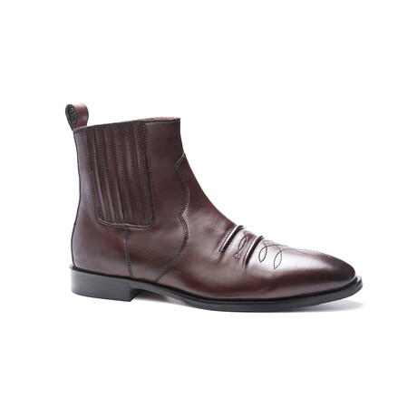 Durango Leather Chelsea Boot // Brown Burnished (US: 7)