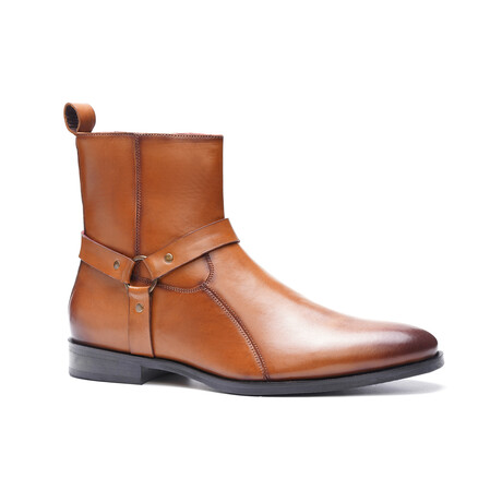 Harley Leather Harness Boot // Tan Burnished (US: 10)