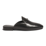 Apollo Leather Bit Slides // Black (US: 9.5)