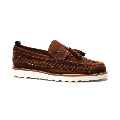 Zenith Suede Tassel Loafer // Date Brown Suede (US: 7)