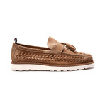 Zenith Suede Tassel Loafer // Sand Suede (US: 11)