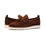 Zenith Suede Tassel Loafer // Date Brown Suede (US: 8.5)