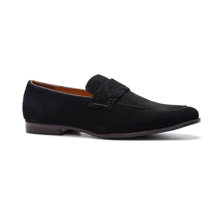 Groove Suede Loafer // Black (US: 7)