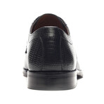 Miles Leather Snake Derby // Black (US: 7)