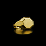 Octagon Signet Ring Gold Vermeil (6.5)