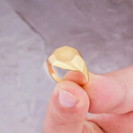 Octagon Signet Ring Gold Vermeil (6.5)
