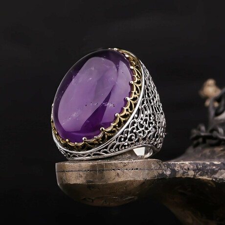 Huge Amethyst Statement Ring (5)
