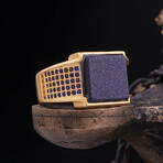 Pave Sapphire & Goldstone Ring (9)