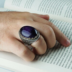 Huge Amethyst Statement Ring (8.5)