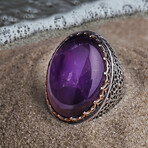 Huge Amethyst Statement Ring (8.5)