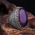 Huge Amethyst Statement Ring (8.5)