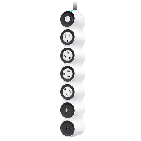 PowerCurve77 // 77W // 6ft //  4-Outlet Rotating + 2 USB-A + 2 USB-C