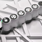 PowerCurve24 // 24W // 5ft // 4-Outlet Rotating + 4 USB-A