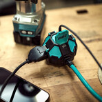 Heavy Duty PowerBall25 // 24W // 8ft // 3-Outlet Charging Hub + 1 USB-A + 1 USB-C