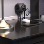 PowerBall32 // 32W // 8ft // Braided 3-Outlet Hub + 2 USB-A + 1 USB-C (Luna Grey)