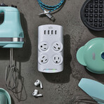 Revolve 24 // 24 W // 4-Outlet Rotating + 4 USB-A