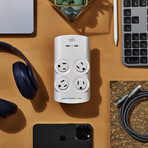 Revolve 60 // 60 W // 4 Outlet Rotating + 2 USB-C