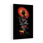 Geisha Nature Print on Acrylic Glass by Nicebleed (16"H x 24"W x 0.25"D)