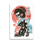 Yokai Geisha Print on Acrylic Glass by Vincent Trinidad (16"H x 24"W x 0.25"D)