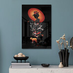 Geisha Nature Print on Acrylic Glass by Nicebleed (16"H x 24"W x 0.25"D)