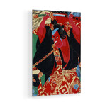 Samurai Painted Red Print on Acrylic Glass by Unknown Artist (16"H x 24"W x 0.25"D)
