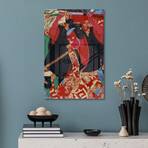 Samurai Painted Red Print on Acrylic Glass by Unknown Artist (16"H x 24"W x 0.25"D)