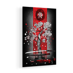 Samurai Print on Acrylic Glass by Marine Loup (16"H x 24"W x 0.25"D)