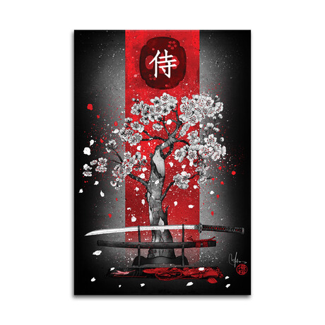 Samurai Print on Acrylic Glass by Marine Loup (16"H x 24"W x 0.25"D)