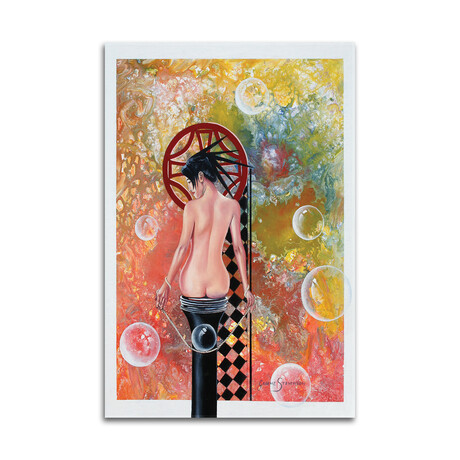 Geisha Print on Acrylic Glass by Graeme Stevenson (16"H x 24"W x 0.25"D)