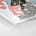 Yokai Geisha Print on Acrylic Glass by Vincent Trinidad (16"H x 24"W x 0.25"D)