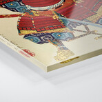 Samurai with Naginata Print on Acrylic Glass by Unknown Artist (16"H x 24"W x 0.25"D)