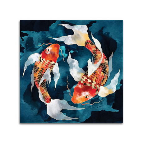 Metallic Koi II Print on Acrylic Glass by SpaceFrog Designs (24"H x 24"W x 0.25"D)