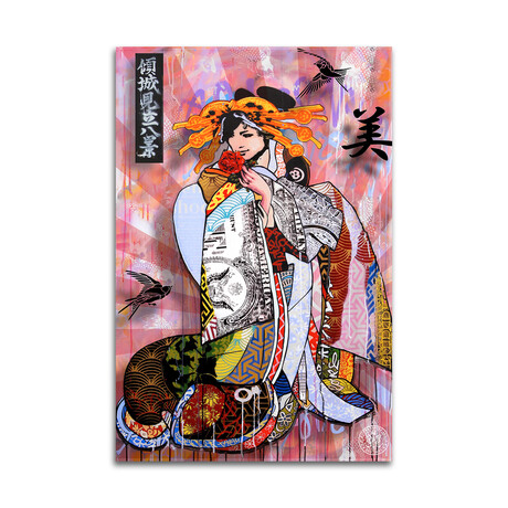 The Beauty Of Money Print on Acrylic Glass by D13EGO (16"H x 24"W x 0.25"D)