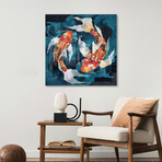 Metallic Koi II Print on Acrylic Glass by SpaceFrog Designs (24"H x 24"W x 0.25"D)